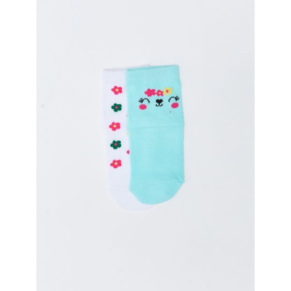 Patterned Baby Girl Socks 2 Pack