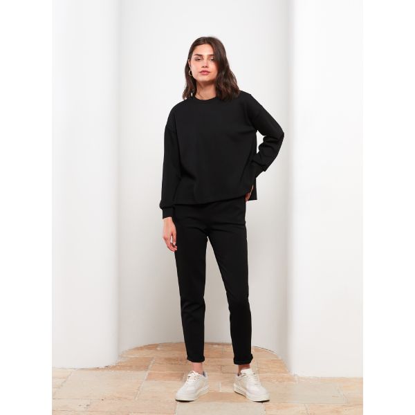 Crew Neck Regular Long Sleeve Women's Sweatshirt