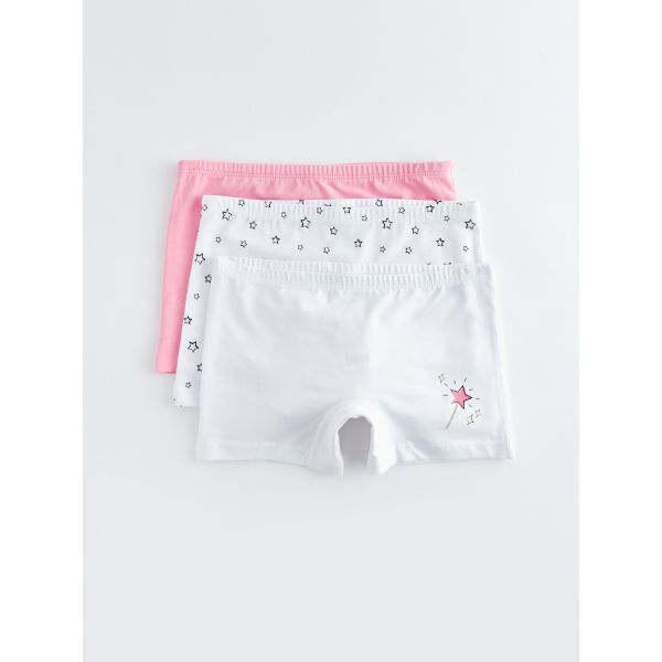 Printed Cotton Girl Boxer 3-Pack