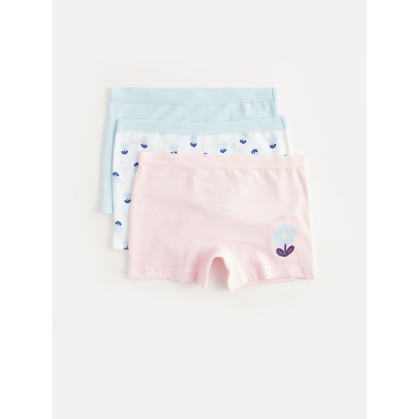 Printed Cotton Girl Boxer 3-Pack