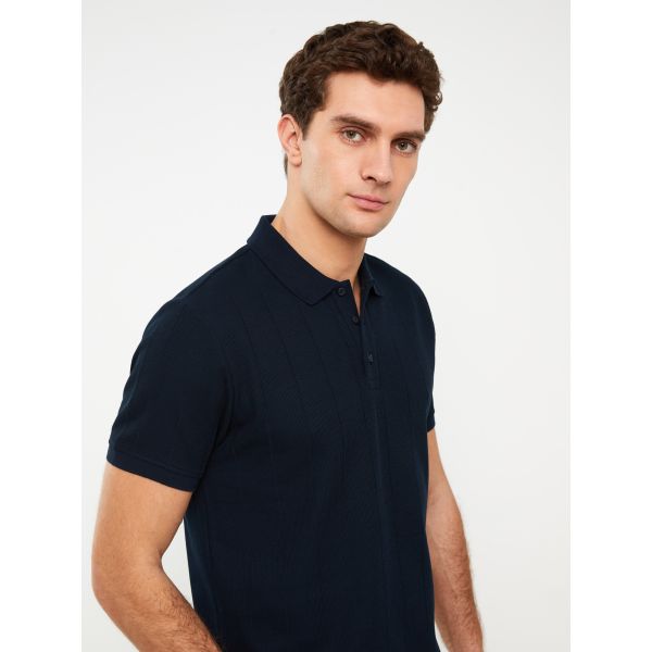 Polo Neck Short Sleeve Men's T-Shirt