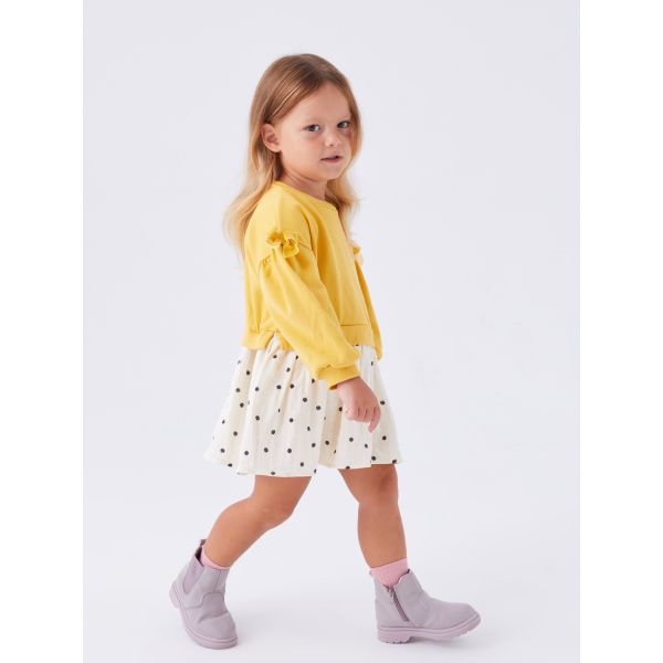 Crew Neck Baby Girl Dress