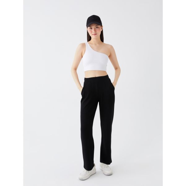 Women's Wide Leg Straight With Elastic Waist Sweatpants