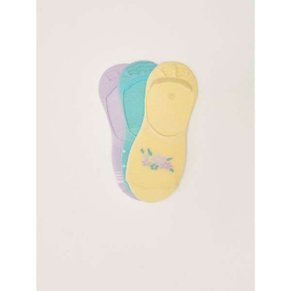 Patterned Women's No-show Socks 3-Pack