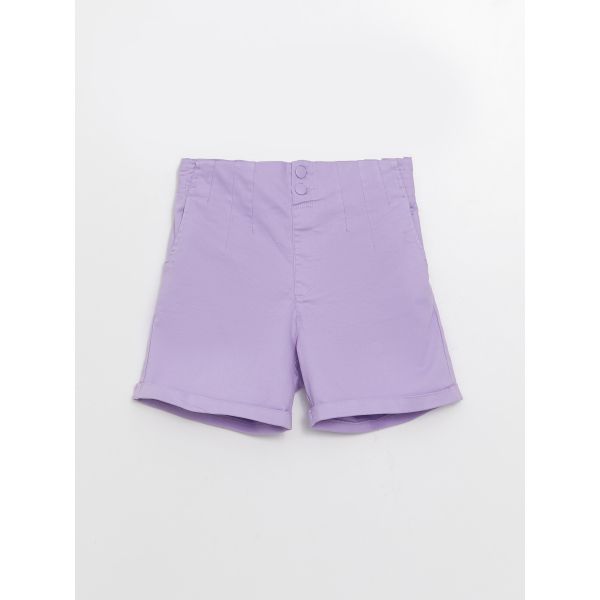 Basic Gabardine Girls Shorts