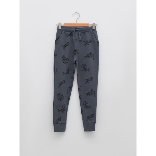 Elastic Waist Printed Boy Jogger Sweatpants