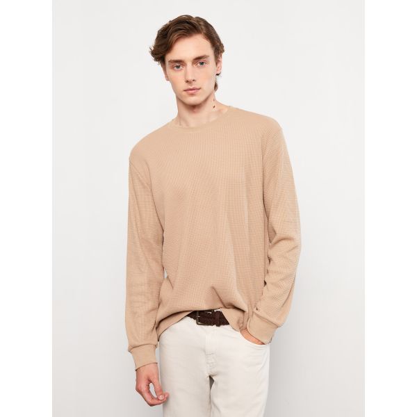 Crew Neck Long Sleeve Men's Sweatshirt