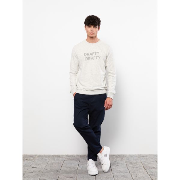 Crew Neck Long Sleeve Men's Sweatshirt