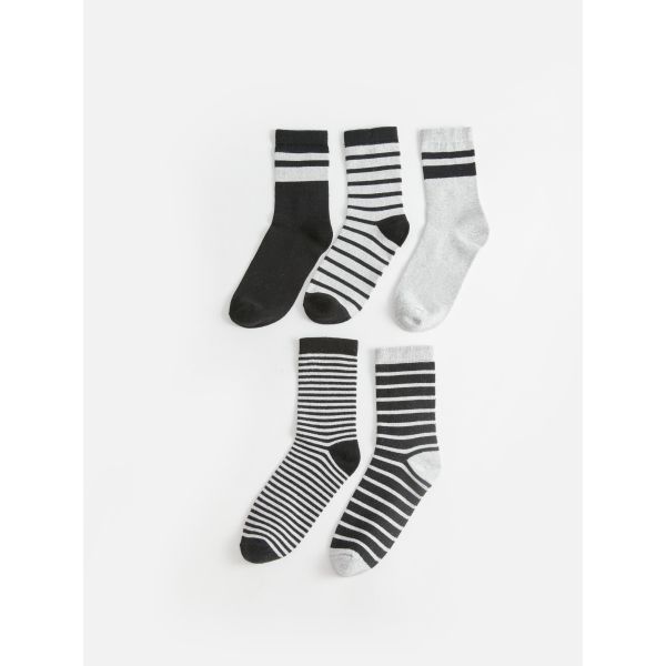 Striped Boy Socket Socks 5-Pack