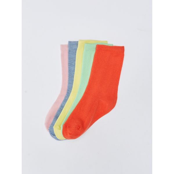 Basic Girls' Socks 5 Pack