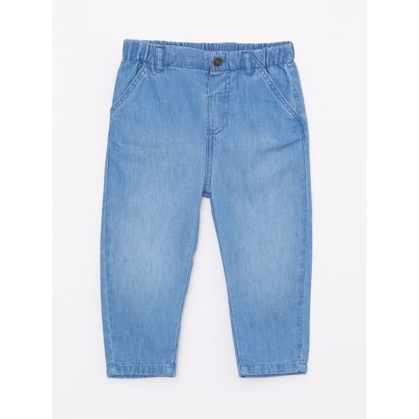 Elastic Waist Basic Baby Boy Denim Trousers