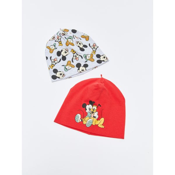 Disney Patterned Baby Boy Beanie 2 Pack