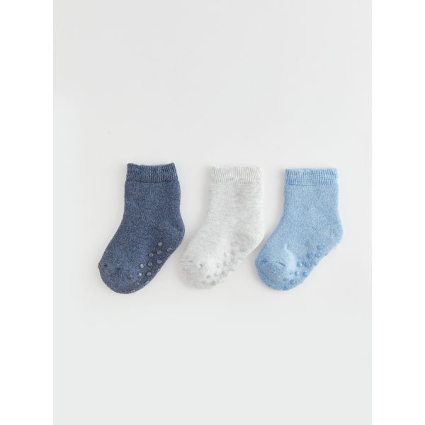 Basic Baby Boy Socket Socks 3-Pack