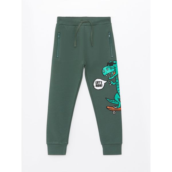 Elastic Waist Printed Boy Jogger Sweatpants