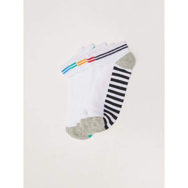 Striped Boy's Booties Socks 5 Pack