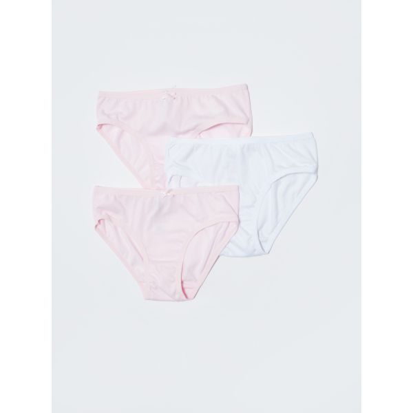 Basic Cotton Girls' Panties 3 Pcs