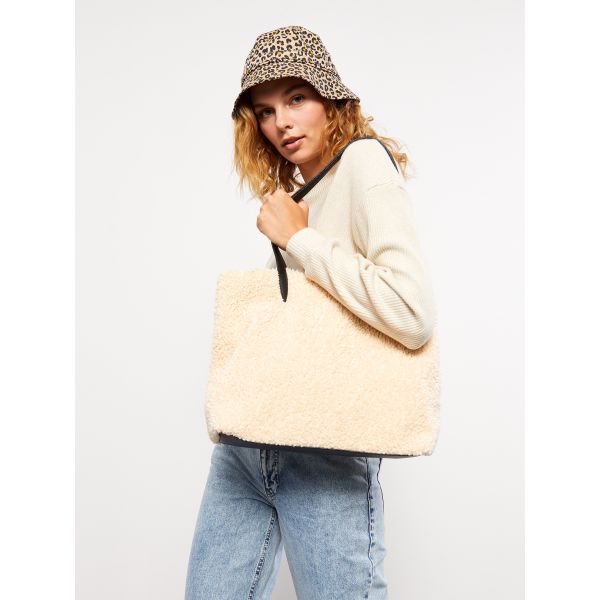 Plain Fur Women Shoulder Bag