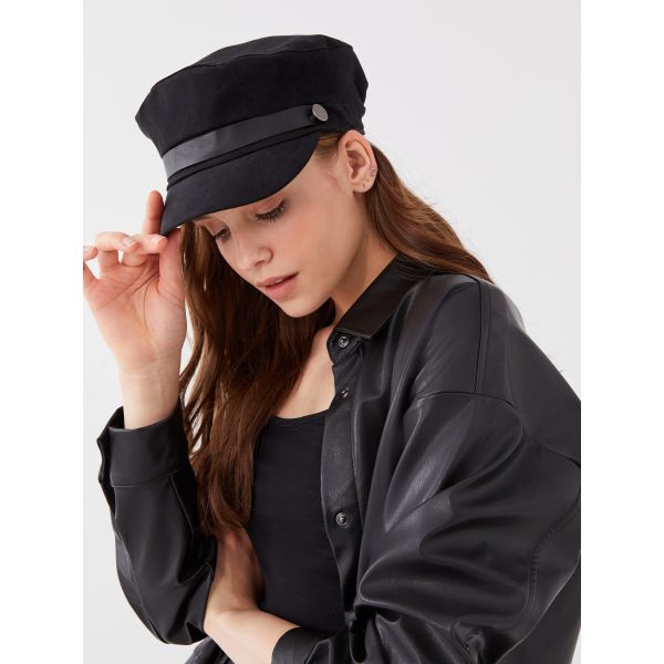 Suede Women's Sailor Hat