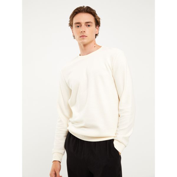 Crew Neck Long Sleeve Men's Sweatshirt