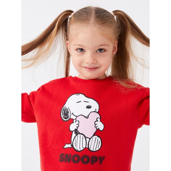 Snoopy Printed Girl's Sweatshirt