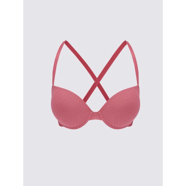 Underwire Half Filled Plain T-Shirt Bra