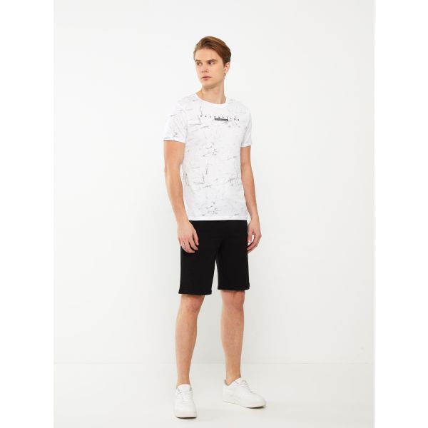 Slim Fit Binding Detail Men's Shorts