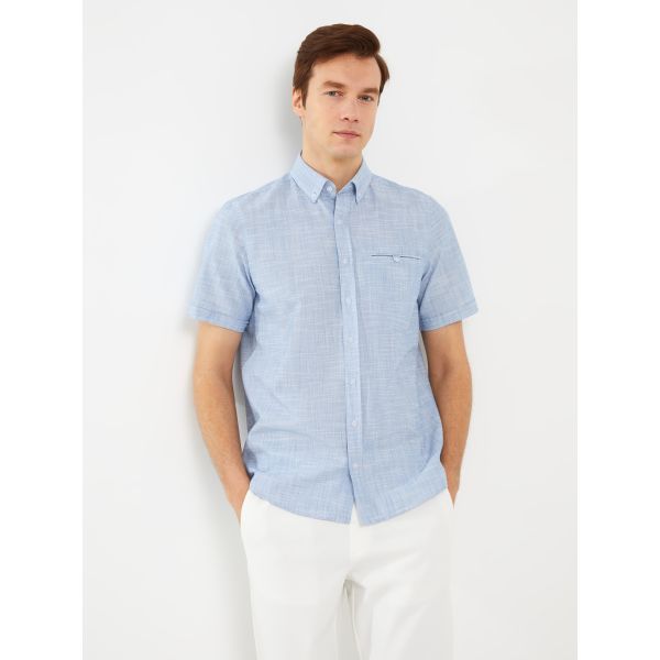 Regular Fit Short Sleeve Men's Shirt