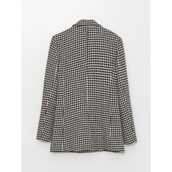 Crowbar Pattern Long Sleeve Women's Blazer Jacket