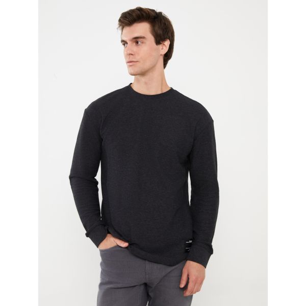 Crew Neck Long Sleeve Men's T-shirt