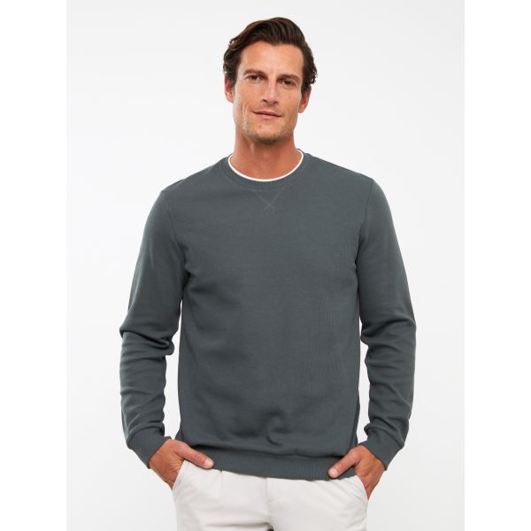 Crew Neck Long Sleeve Men's Sweatshirt