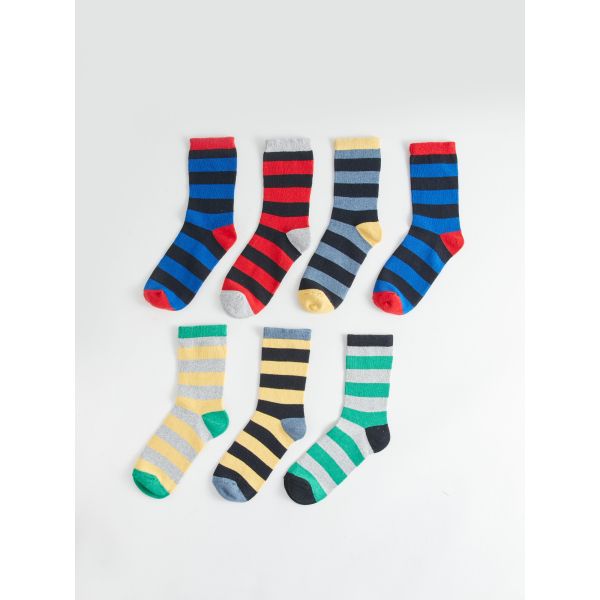 Striped Boy Socks 7 Pieces