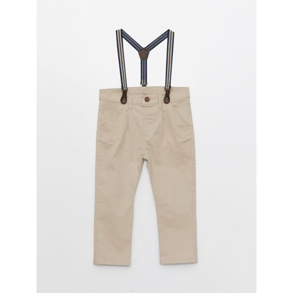 Basic Baby Boy Trousers and Suspenders 2 Pieces