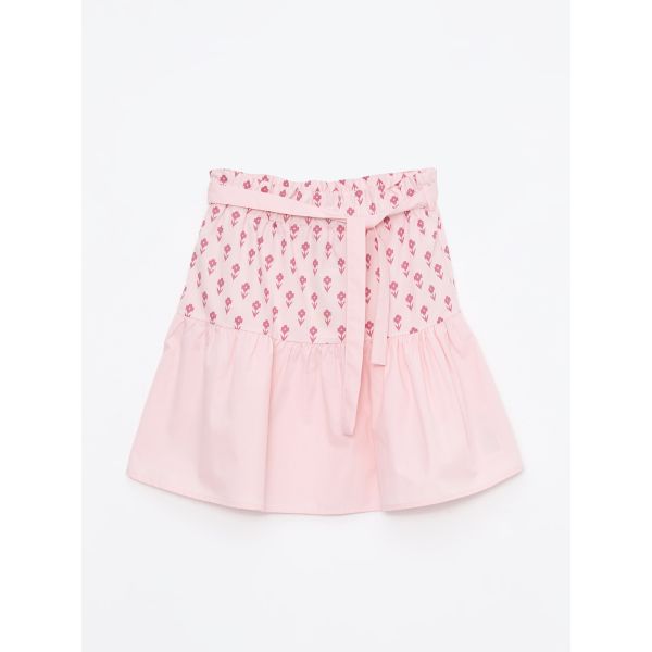 Patterned Muslin Girl Skirt