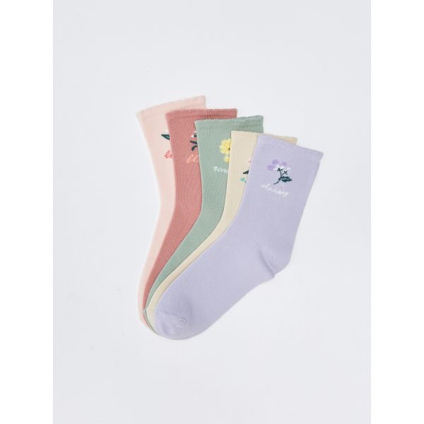 Printed Women's Crew Socks 5-Pack