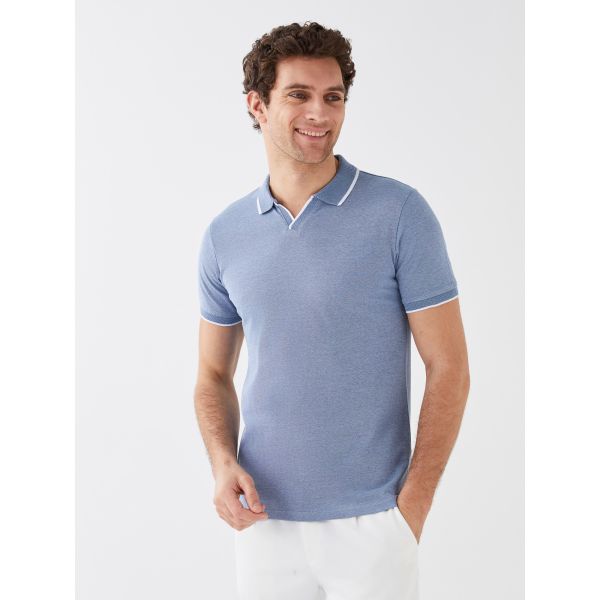 Polo Neck Short Sleeve Men's T-Shirt