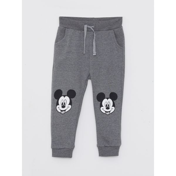 Mickey Mouse Printed Baby Boy Tracksuit Bottom With Elastic Waist