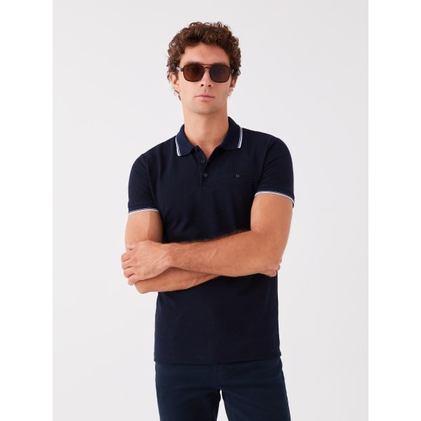 Polo Neck Short Sleeve Men's T-Shirt