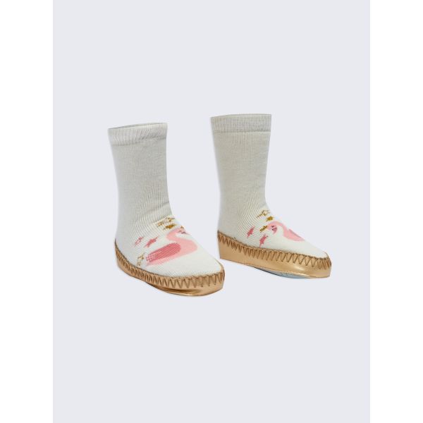 Patterned Baby Girl Home Socks