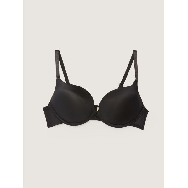 Underwire Filled Adjustable Strap Plain Bra