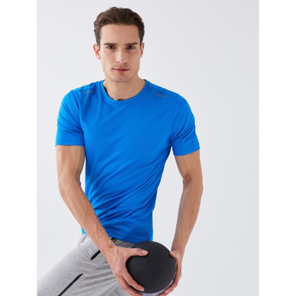 Crew Neck Short Sleeve Men's Sports T-Shirt