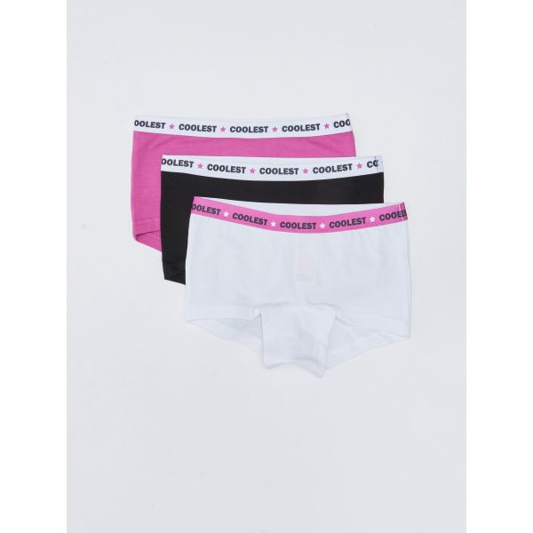 Printed Cotton Girl Boxer 3-Pack