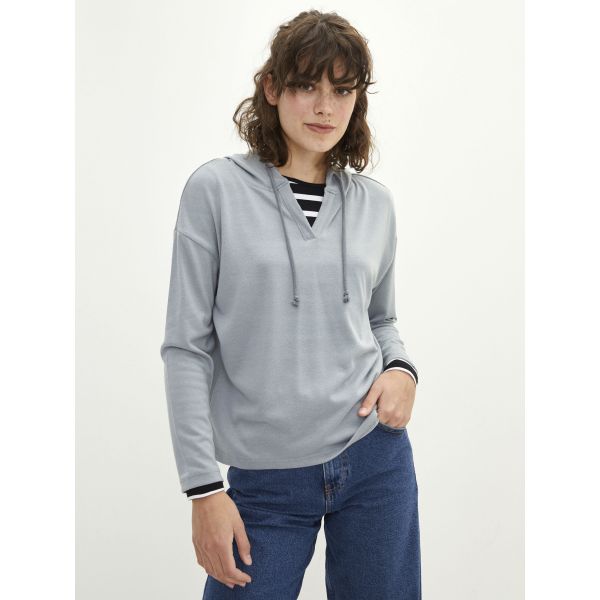 Hooded Regular Long Sleeve Women's Sweatshirt