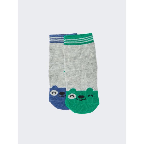 Patterned Baby Boy Socks 2 Pack